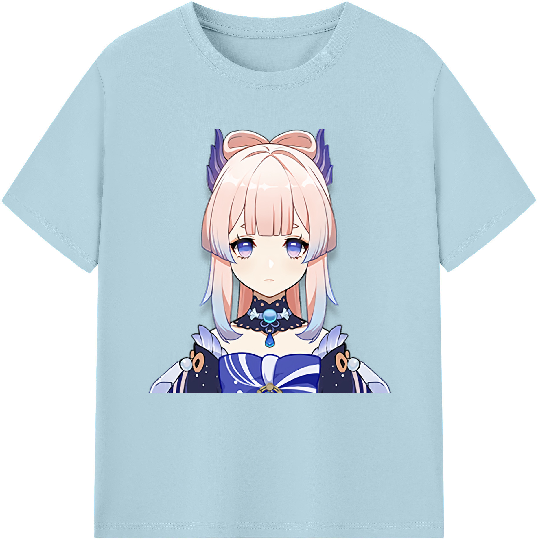 げんし神 珊瑚宮心海 サンゴノミヤ・ココミ genshin Sangonomiya Kokomi 綿100％半袖Tシャツ（フロントプリント）